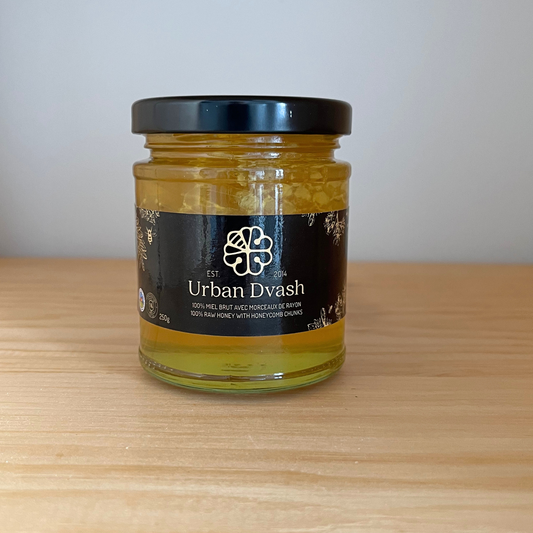 100% Raw Honey with Honeycomb Chunks (250g)