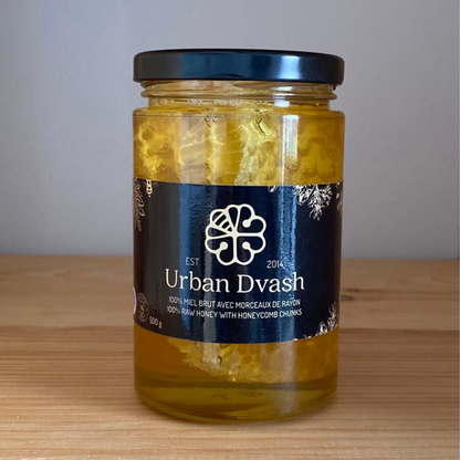 100% Raw Honey with Honeycomb Chunks (500g)